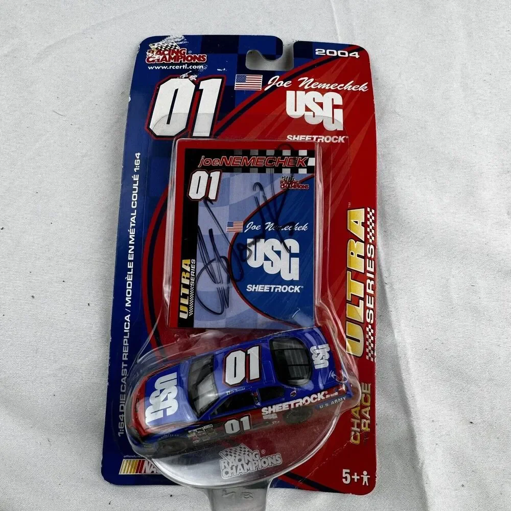 2004 Racing Champions Joe Nemechek Autographed Signed Diecast 1/64 NOS Sealed